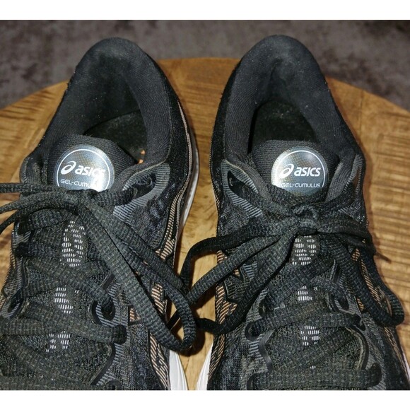 WOMEN'S ASICS GEL-CUMULUS 23 Black Rose Gold Running Shoes Sneakers Size US 7 - Picture 15 of 16